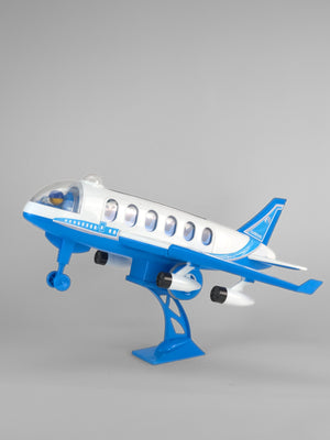 BHARAT HTH Airline Jetliner Toy with Folding Wings & Stand | Friction-Powered | Pilot Figure Included | UA TOYS