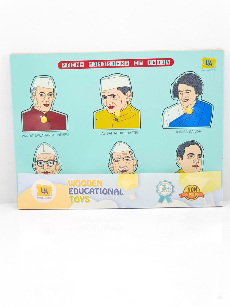 PRIME MINISTERS OF INDIA 1 -WOODEN TOYS- UATOYS