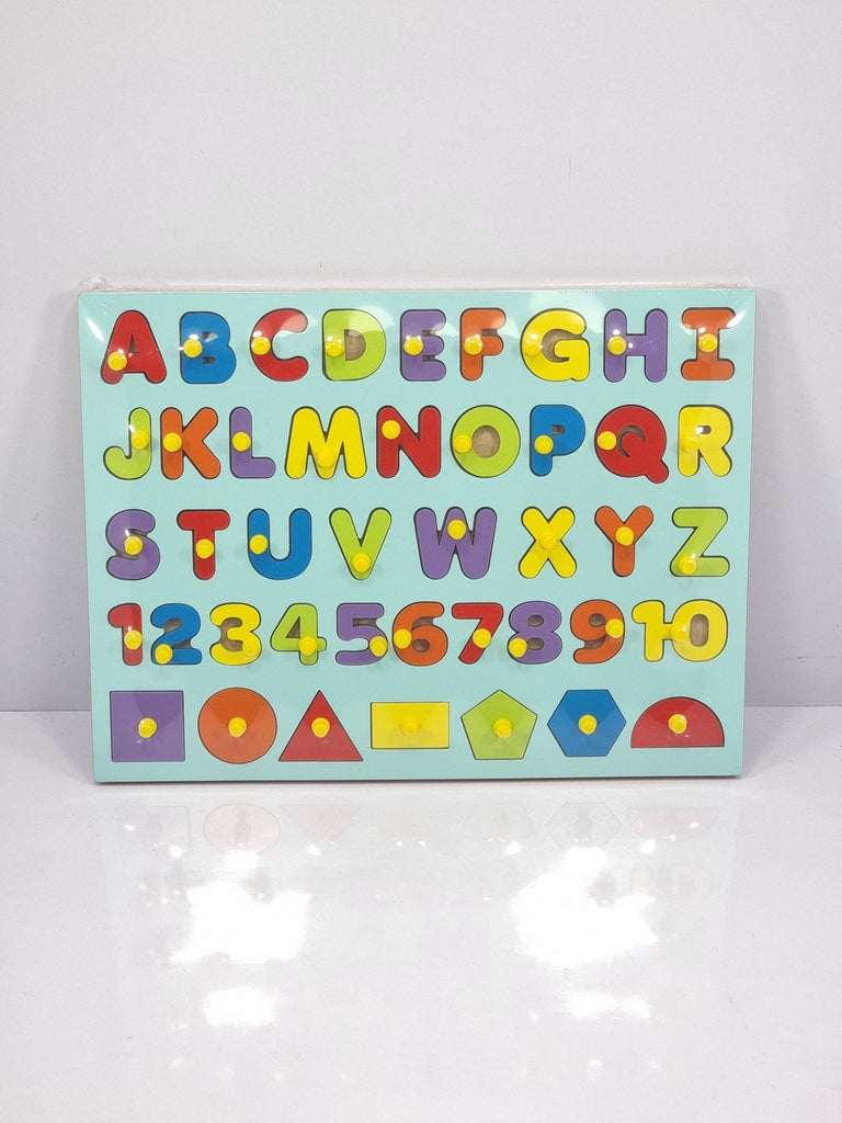 ABC UPPERCASE WITH NUMBER & SHAPE -WOODEN TOYS- UATOYS