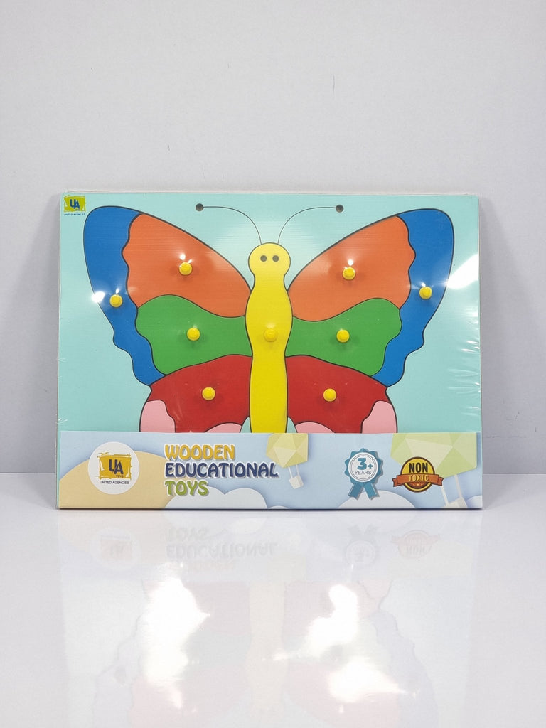 BUTTERFLY WOODEN PUZZLE -WOODEN TOYS- UATOYS