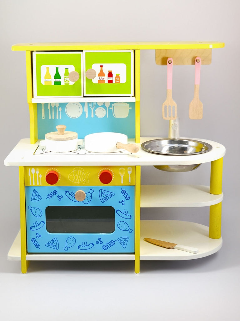 DIY KITCHEN COUNTER -WOODEN TOYS- UATOYS