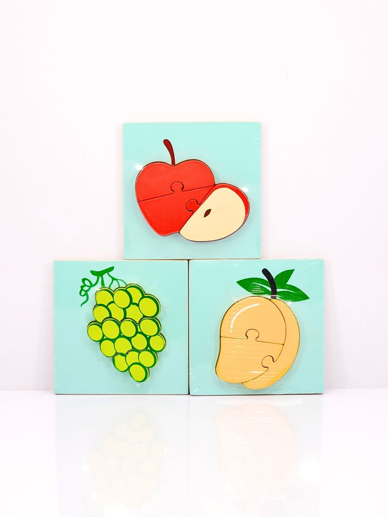 FRUIT PUZZLE ( SET OF 3) -WOODEN TOYS- UATOYS