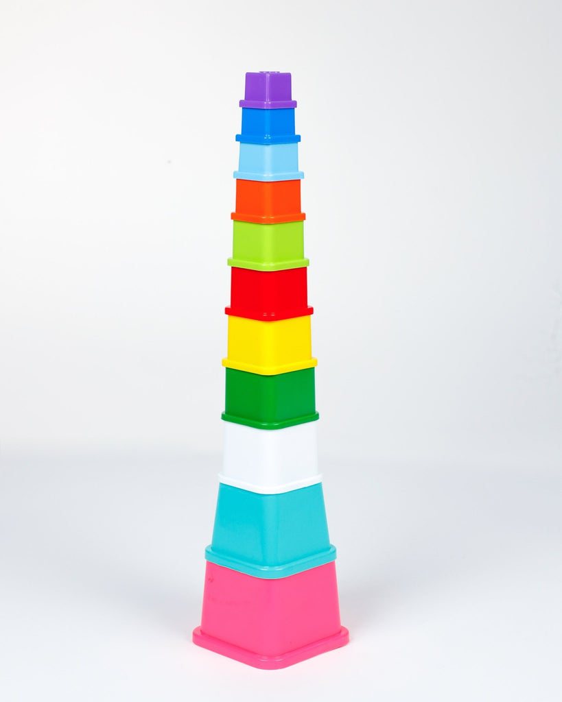 GIRNAR 11PCS COLOUR STACK UP TOWER -Educational Toys & Activities- UATOYS