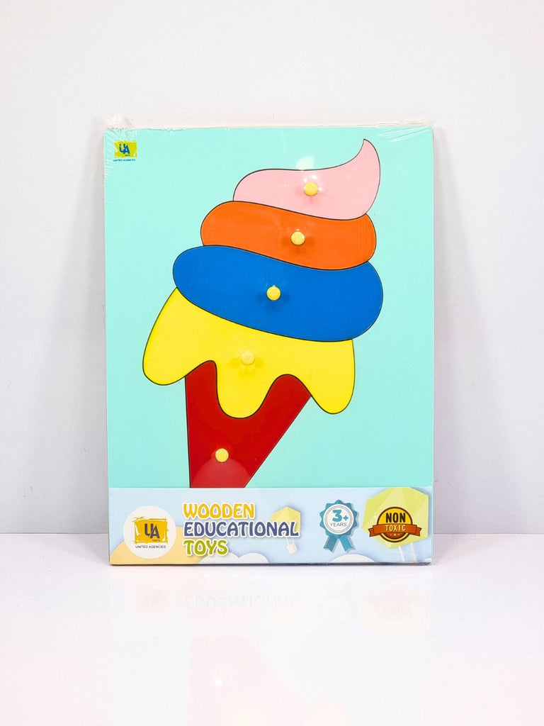 ICE CREAM WOODEN PUZZLE -WOODEN TOYS- UATOYS