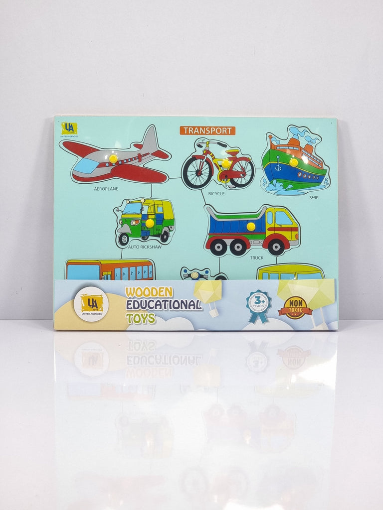 Modes Of Transport Puzzle -WOODEN TOYS- UATOYS