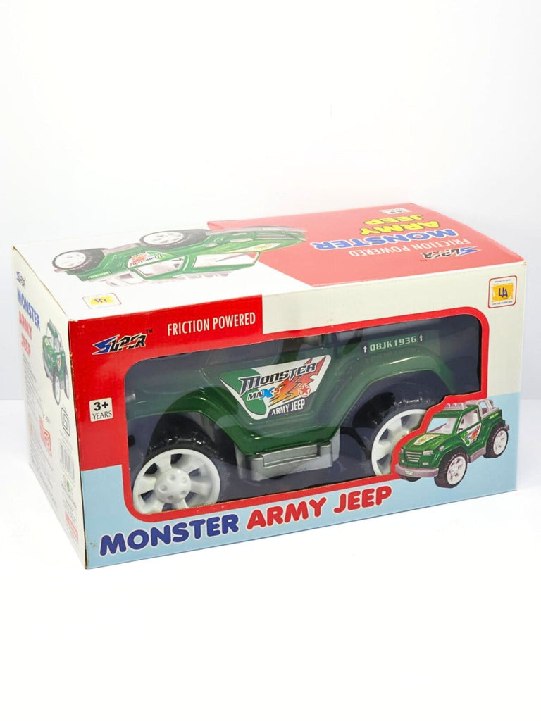 MONSTER ARMY JEEP -Friction Toy- UATOYS