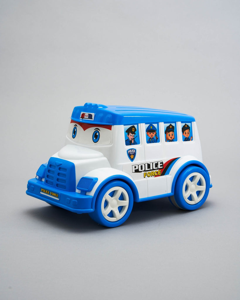 POLICE FORCE BUS -Friction Toy- UATOYS