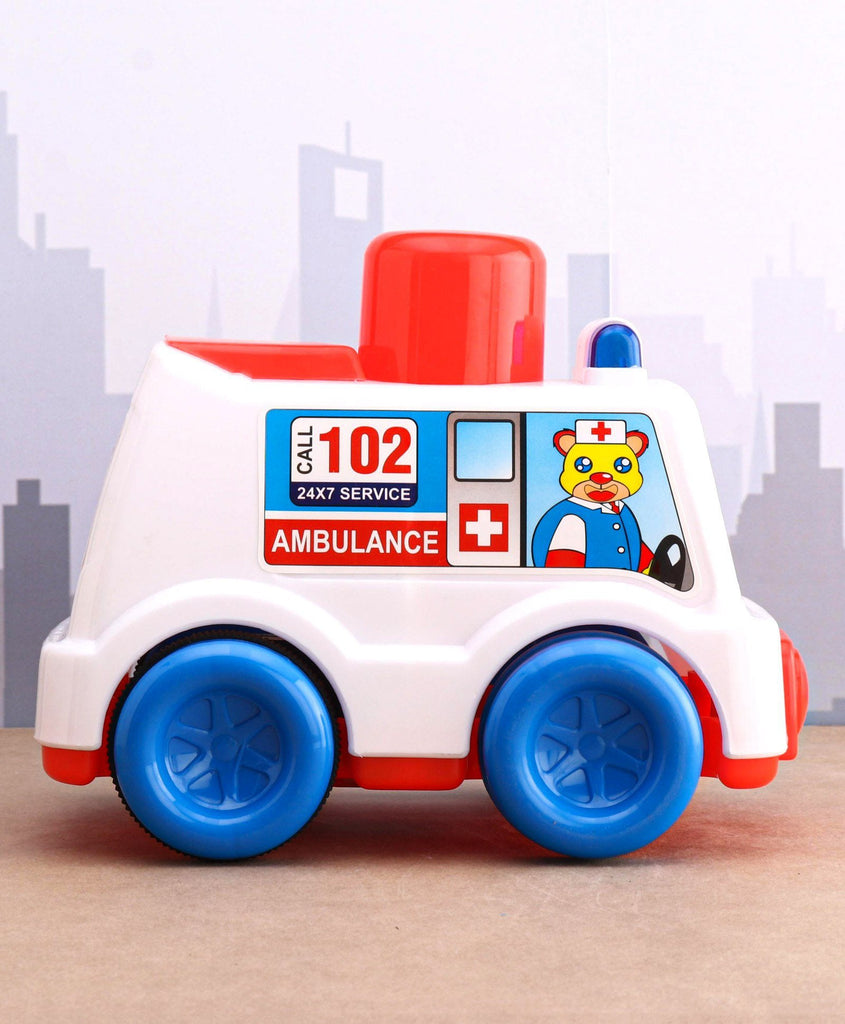 PUSH 'N' GO AMBULANCE -Push & Spin, Go- UATOYS