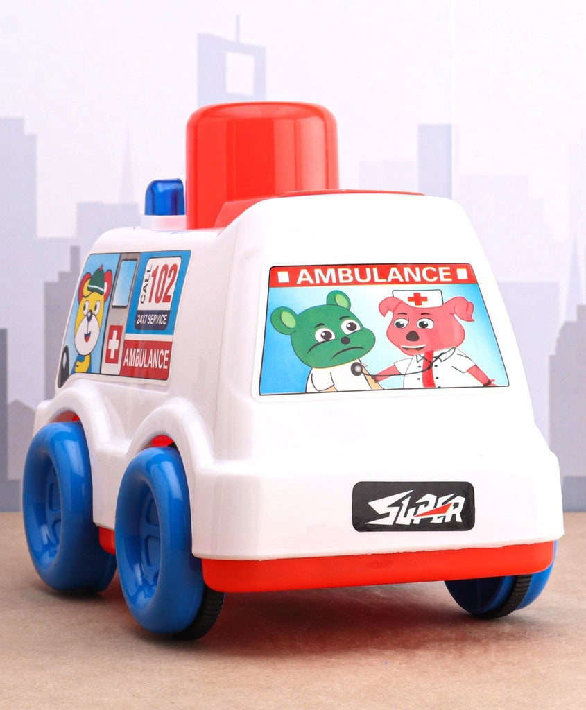 PUSH 'N' GO AMBULANCE -Push & Spin, Go- UATOYS