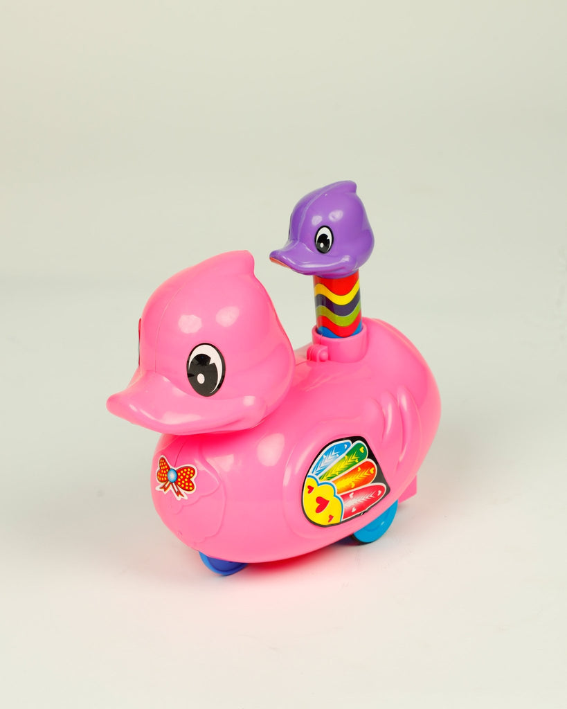 PUSH-N-GO DUCK FAMILY -Push & Spin, Go- UATOYS