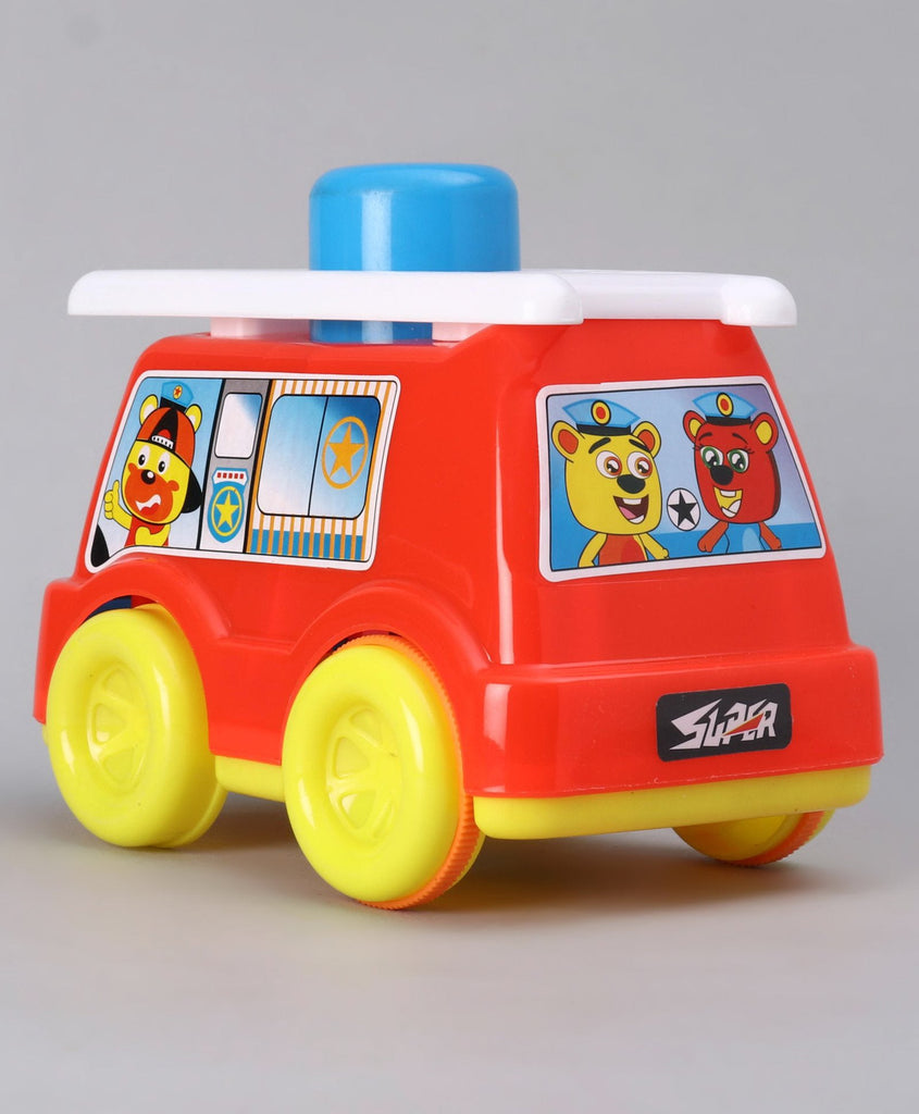 PUSH 'N' GO FIRE WAGON -Push & Spin, Go- UATOYS