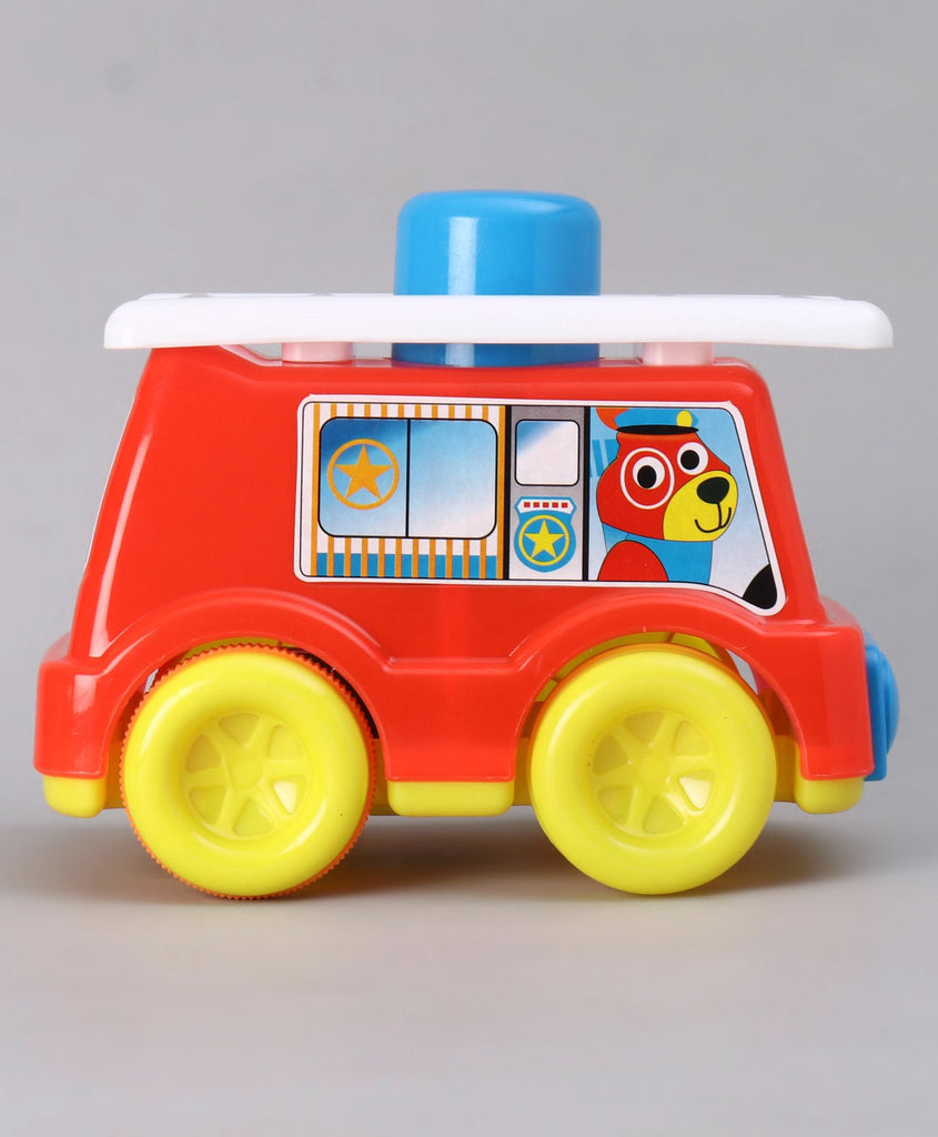 PUSH 'N' GO FIRE WAGON -Push & Spin, Go- UATOYS