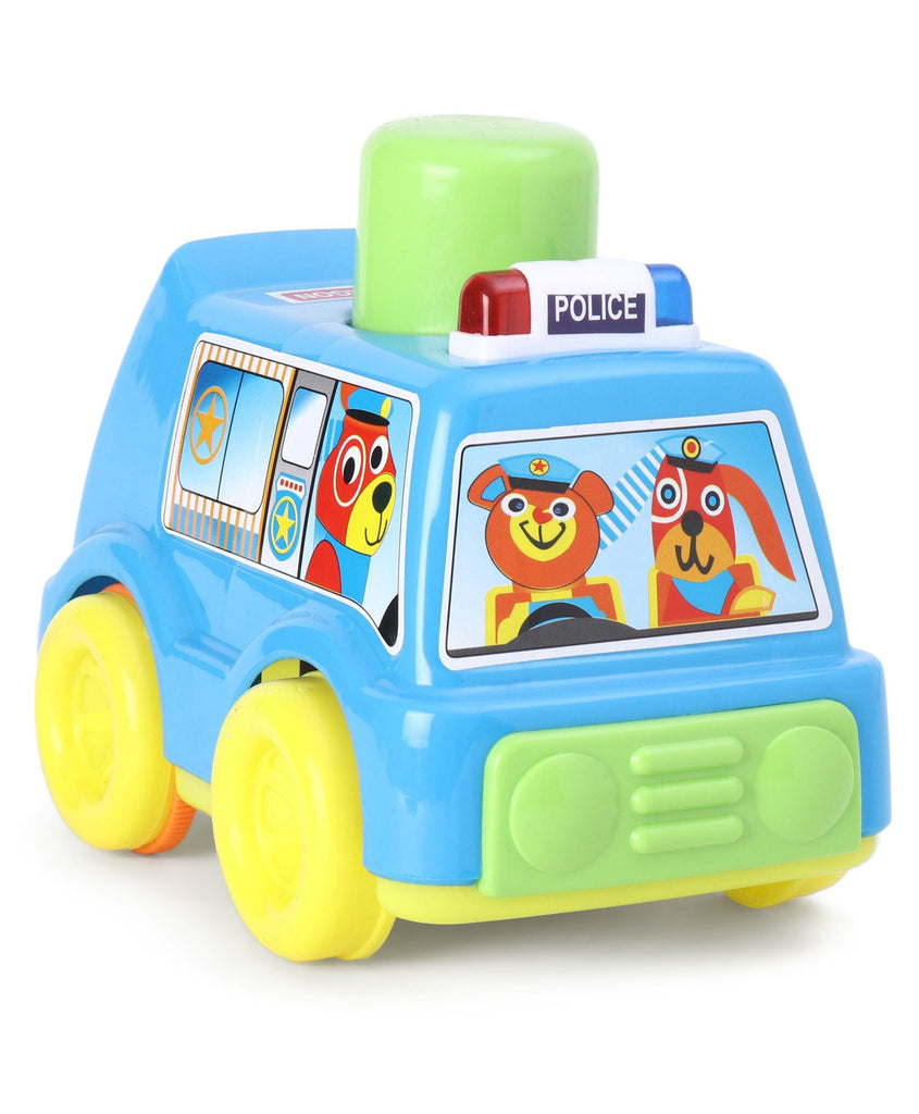 PUSH 'N' GO POLICE WAGON -Push & Spin, Go- UATOYS