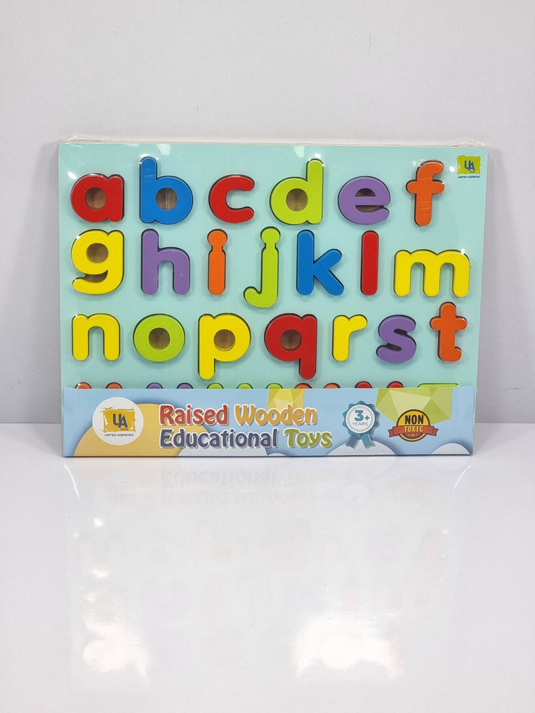 RAISED ENGLISH LOWERCASE -WOODEN TOYS- UATOYS