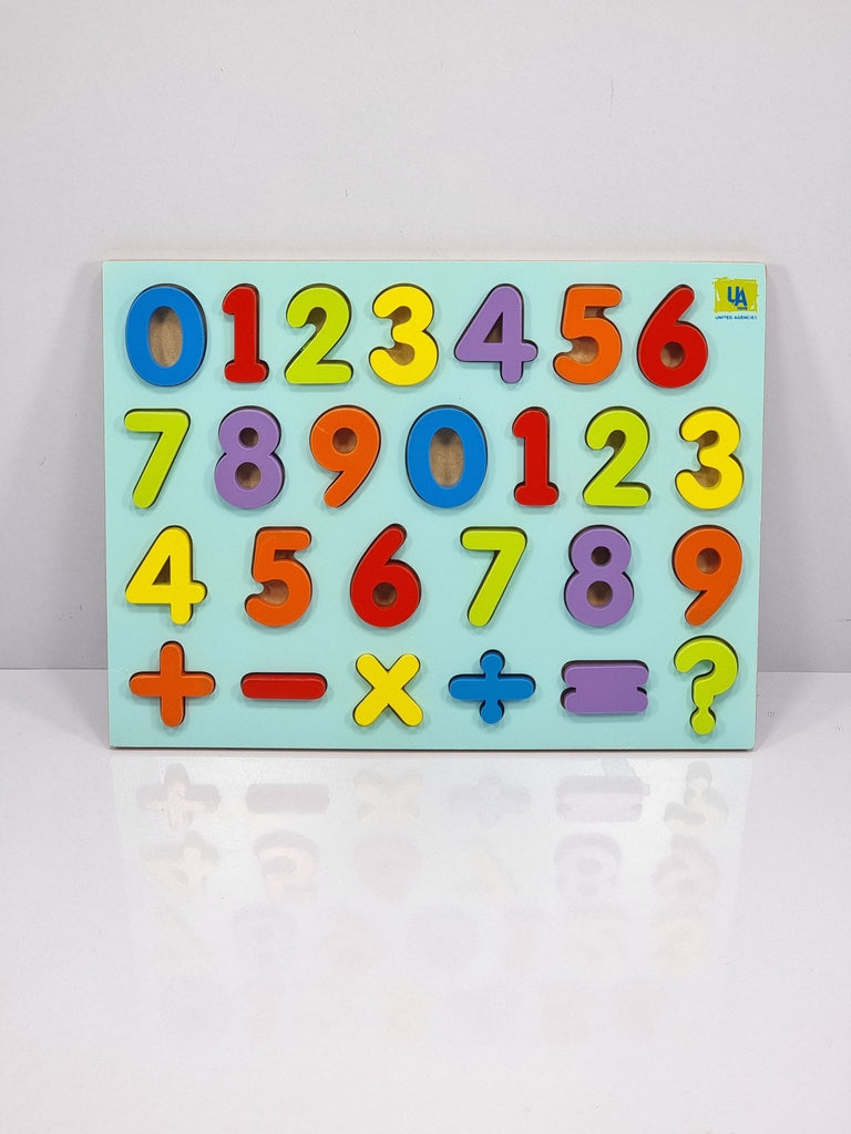 RAISED NUMBER SYMBOL PUZZLE -WOODEN TOYS- UATOYS