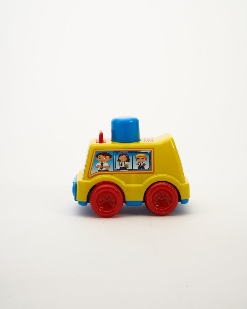 SCHOOL BUS PUSH N GO -Push & Spin, Go- UATOYS