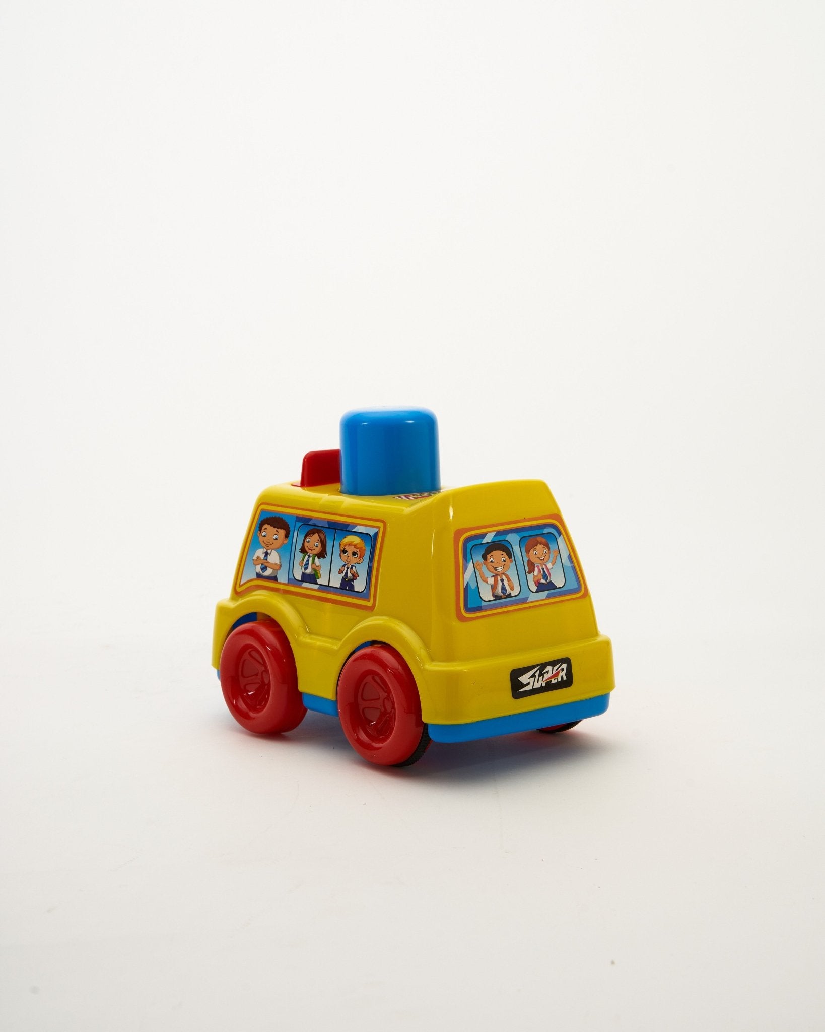 School Bus Push 'N' Go Toy Educational Trips for Learning Play