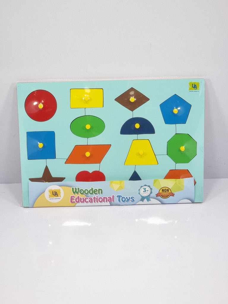 Shape Board 14 Shapes -WOODEN TOYS- UATOYS