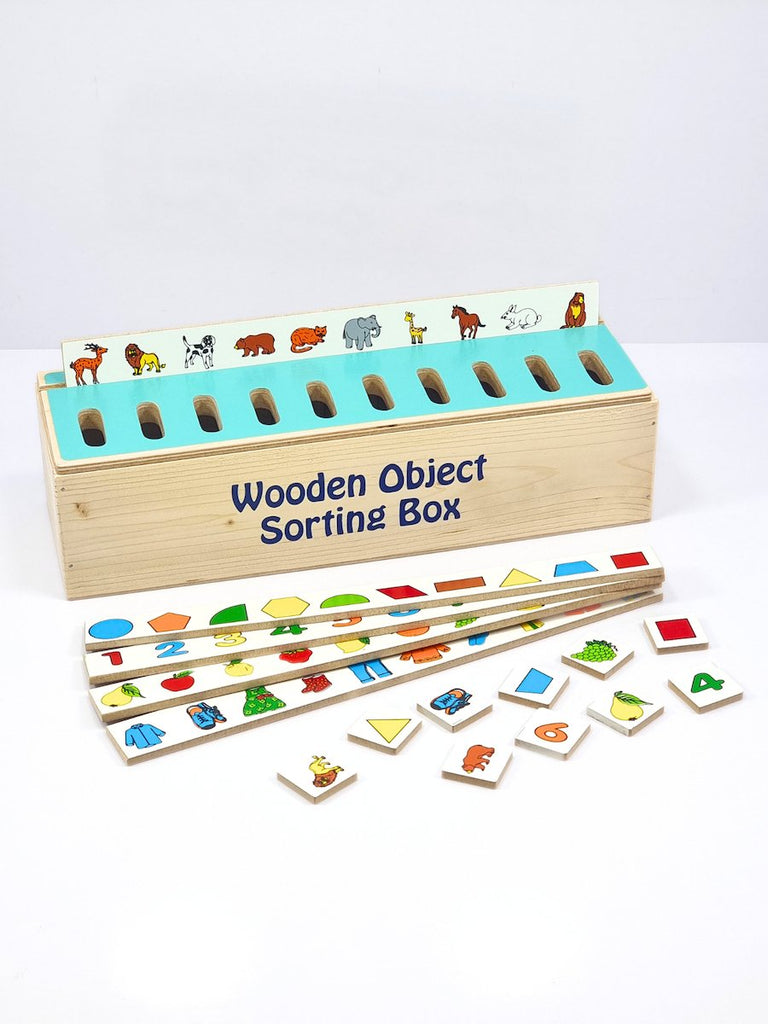 WOODEN OBJECT SORTING BOX -WOODEN TOYS- UATOYS