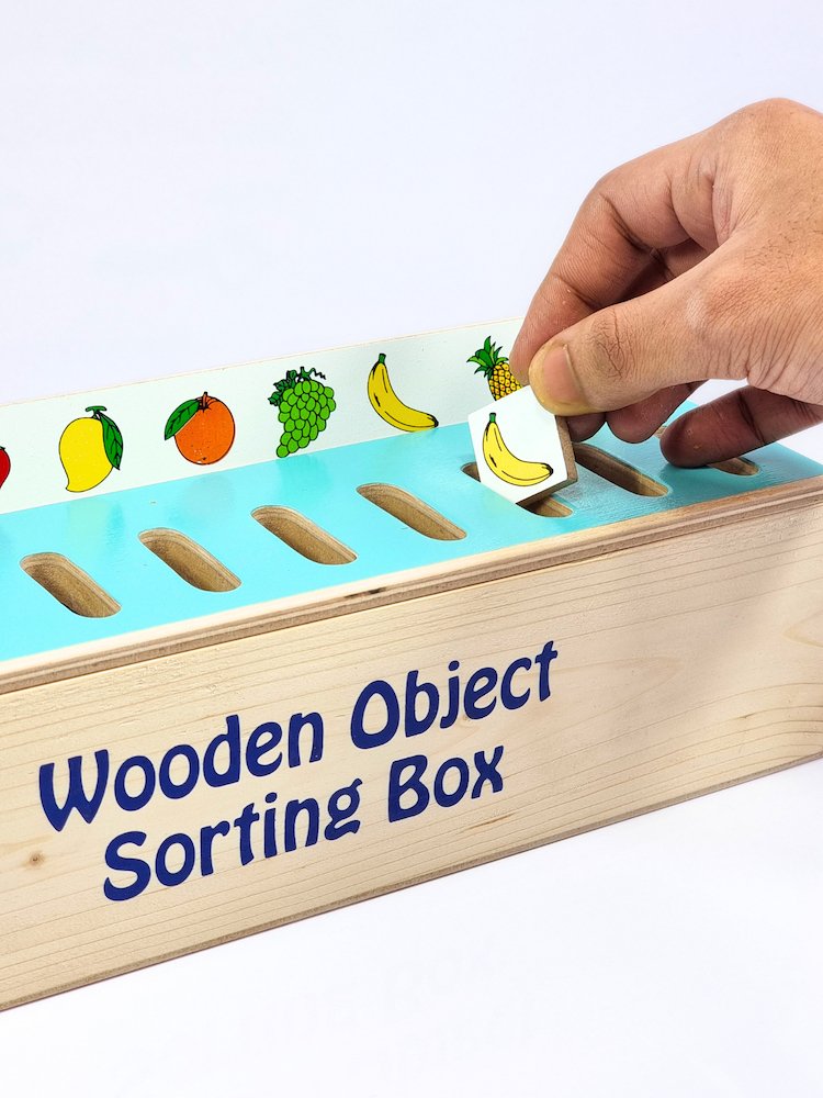 WOODEN OBJECT SORTING BOX -WOODEN TOYS- UATOYS