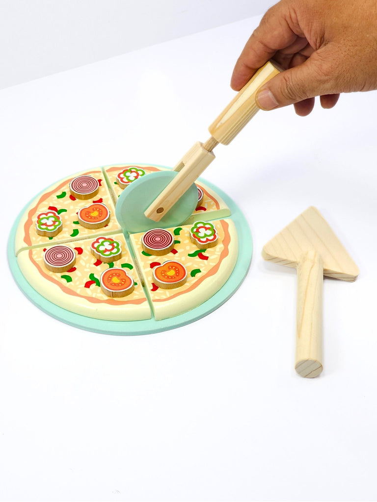 WOODEN PIZZA -WOODEN TOYS- UATOYS