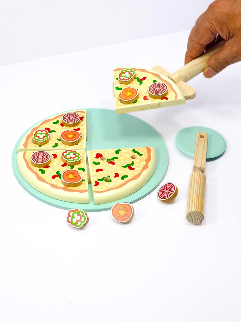 WOODEN PIZZA -WOODEN TOYS- UATOYS